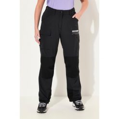 Damskie Hybrydowe spodnie trekkingowe HYPRAR odblaski pasek na rzep. Czarne spodnie dresowe Ulla Popken, plus size, bez wzorów, z bawełny. Za 480.99 zł.