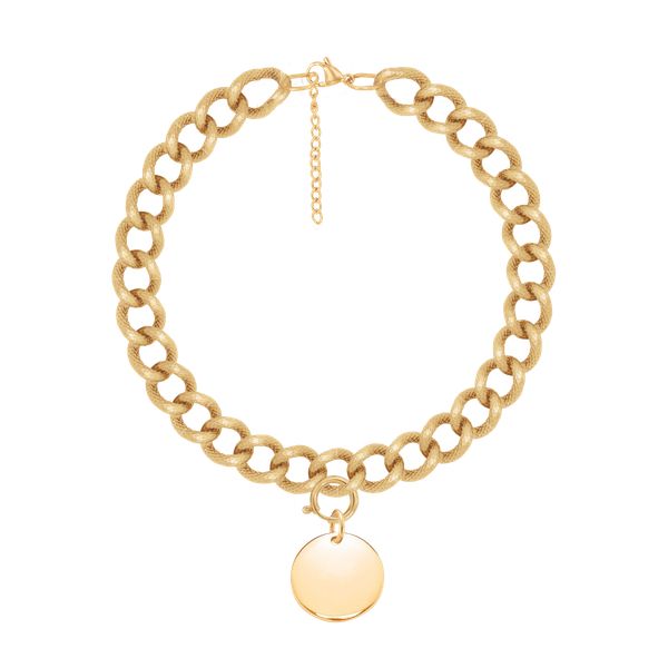 Bransoletka z pozłacanym medalikiem na Łańcuchu No.4. Żółte bransoletki Lilou, pozłacane. Za 364.00 zł.