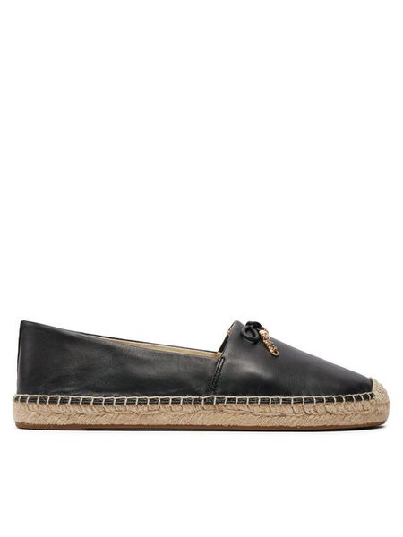 MICHAEL Michael Kors Espadryle Nori 40R4NRFP1L Czarny. Czarne espadryle MICHAEL Michael Kors, bez wzorów, ze skóry, bez obcasa, bez zapięcia. Za 389.99 zł.