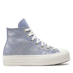 Trampki Converse. Fioletowe trampki Converse, bez wzorów, bez zapięcia. Za 299.99 zł.