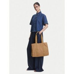 Torebka LAUREN RALPH LAUREN. Brązowe shopper Lauren Ralph Lauren, bez wzorów, bez dodatków. Za 602.99 zł.