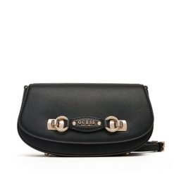Torebka Guess. Czarne listonoszki Guess, z aplikacjami, bez dodatków. Za 499.99 zł.