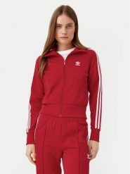 Adidas Bluza adicolor Classics Firebird IR8079 Czerwony Regular Fit. Czerwone bluzy Adidas, l, bez wzorów, z syntetyku, bez kaptura. Za 229.99 zł.