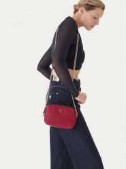 Guess Torebka Noelle II HWZG96 72140 Czerwony. Czerwone torebki klasyczne Guess, z aplikacjami, ze skóry, bez dodatków. Za 282.99 zł.
