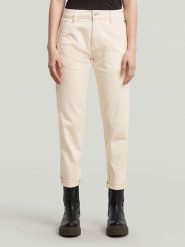 G-Star Spodnie chino w kolorze kremowym rozmiar: W28/L32. Brązowe spodnie materiałowe G-Star, l, bez wzorów, z bawełny. Za 184.95 zł.