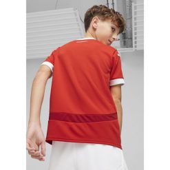 Młodzieżowa, domowa koszulka reprezentacji Austrii w piłce nożnej 2024 PUMA. Czerwona bluzki Puma, m, bez wzorów, młodzieżowe, bez kołnierzyka, bez ramiączek. W wyprzedaży za 289.00 zł.