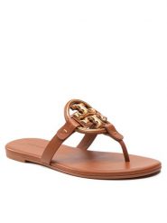 Tory Burch Japonki Miller 136593 Brązowy. Brązowe klapki Tory Burch, bez wzorów, ze skóry, bez obcasa. Za 1,369.00 zł.