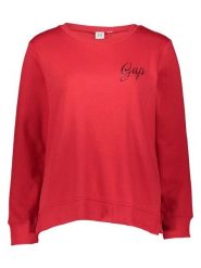 GAP Bluza w kolorze czerwonym rozmiar: XS. Czerwone bluzy GAP, xs, bez wzorów, bez kaptura. Za 56.79 zł.