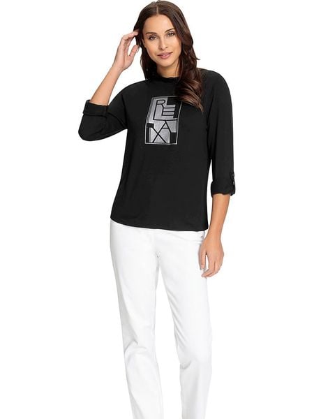 WITT WEIDEN Koszulka w kolorze czarnym rozmiar: 48. Czarne bluzki WITT WEIDEN, bez wzorów, bez kołnierzyka, bez ramiączek. Za 43.88 zł.