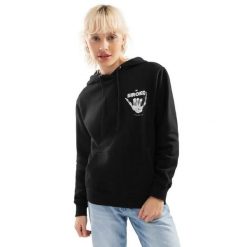 Bluza dresowa lifestyle z kapturem dla kobiet Vibes-W. Czarne bluzy SIROKO, m, bez wzorów, z bawełny, z kapturem. Za 78.00 zł.