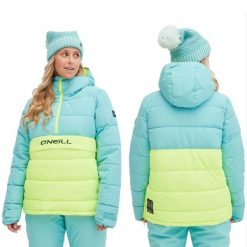 Kurtka kangurka zimowa na narty i snowboard damska. Czarne kurtki narciarskie O'Neill, bez wzorów, bez kaptura, narciarskie. Za 299.00 zł.