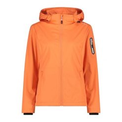 Kurtka damska turystyczna CMP 39A5016. Brązowe kurtki sportowe CMP, l, bez wzorów, z softshellu, z kapturem, trekkingowe. Za 340.00 zł.