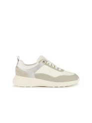 Geox Sneakersy "Alleniee" w kolorze kremowo-beżowym rozmiar: 40. Brązowe trampki Geox, bez wzorów, bez zapięcia. Za 233.45 zł.