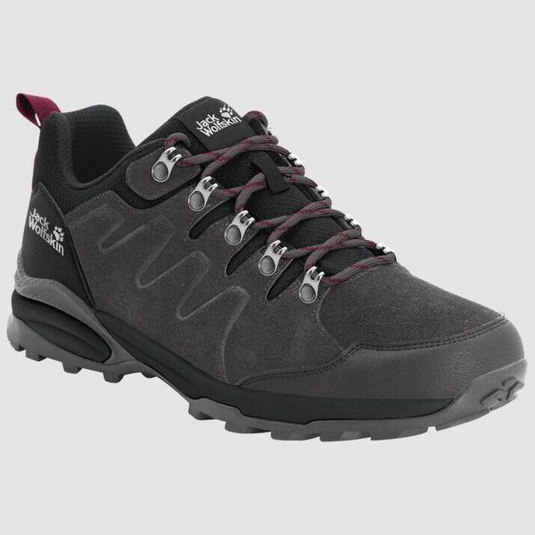 Buty trekkingowe damskie Jack Wolfskin Refugio Texapore Low. Czerwone trekkingi Jack Wolfskin, z materiału, trekkingowe. Za 516.00 zł.