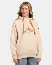 Damska bawełniana bluza z kapturem Kilpi NEA-W. Brązowe bluzy Kilpi, l, bez wzorów, z bawełny, z kapturem. Za 318.77 zł.