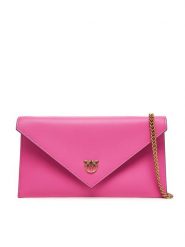 PINKO Torebka Flat Purse Mini AI 25-26 PCPL 105347 A0F1 Różowy. Czerwone torebki klasyczne Pinko, bez wzorów, ze skóry, bez dodatków. Za 699.99 zł.