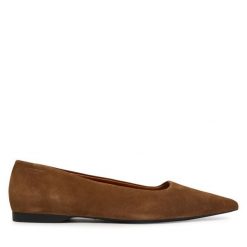 Baleriny Vagabond Shoemakers. Brązowe baleriny Vagabond Shoemakers, bez wzorów, bez obcasa. Za 449.99 zł.
