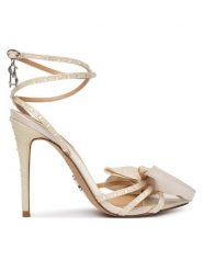 Steve Madden Sandały Blyss 11003613 Biały. Białe sandały Steve Madden, bez wzorów, z materiału, bez obcasa, na szpilce, bez zapięcia. Za 639.99 zł.