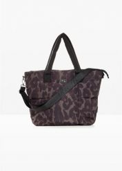 Torba shopper Sketchers. Czarne shopper bonprix, bez wzorów, z nadrukiem, bez dodatków. Za 169.99 zł.