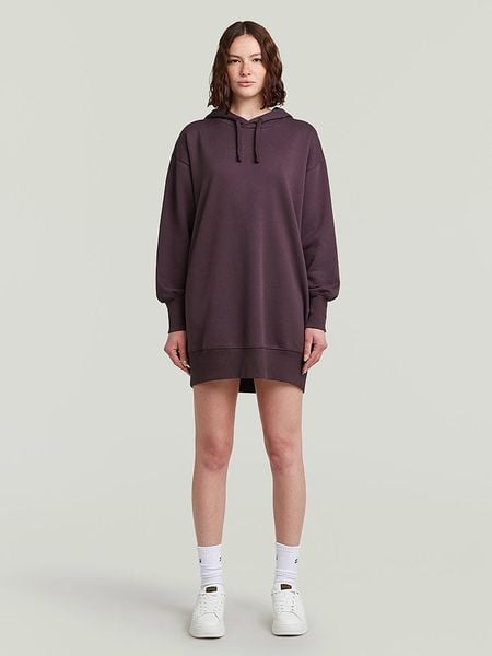 G-Star Sukienka dresowa w kolorze fioletowym rozmiar: L. Różowe sukienki G-Star, l, bez wzorów, z dresówki, retro, bez kołnierzyka, bez ramiączek, mini. Za 258.52 zł.