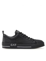 EA7 Emporio Armani Trampki X8X135 XK294 S387 Czarny. Czarne trampki EA7 Emporio Armani, bez wzorów, z materiału, bez zapięcia. Za 409.99 zł.