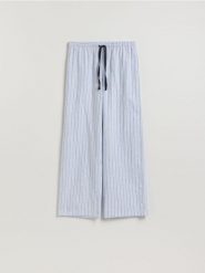 Spodnie od piżamy - jasnoniebieski. Niebieskie piżamy Reserved, bez wzorów, z bawełny, bez ramiączek. Za 79.99 zł.