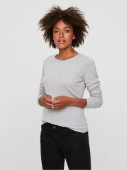 Vero Moda Sweter w kolorze szarym rozmiar: XL. Szare swetry Vero Moda, xl, bez wzorów, z bawełny, bez ramiączek. Za 66.00 zł.