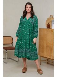 Curvy Lady Sukienka w kolorze zielonym rozmiar: 40/42. Zielone sukienki Curvy Lady, bez wzorów, z wiskozy, klasyczne, bez kołnierzyka, bez ramiączek, midi. Za 83.62 zł.