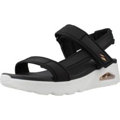 Sandały SKECHERS UNO - SUMMER STAND 2 Czarny. Białe sandały Skechers, bez wzorów, z materiału, klasyczne, bez obcasa, bez zapięcia. Za 278.99 zł.