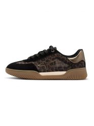 Tamaris Sneakersy w kolorze złoto-czarno-brązowym rozmiar: 37. Brązowe trampki Tamaris, bez wzorów, z materiału, bez zapięcia. Za 144.92 zł.