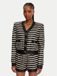 Balmain Marynarka DF1KL180XJ31 Czarny Regular Fit. Czarne marynarki i żakiety Balmain, bez wzorów, z syntetyku. Za 6,429.00 zł.