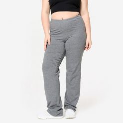 Legginsy fitness damskie Domyos rozkloszowane. Szare legginsy DOMYOS, m, bez wzorów, z bawełny. Za 69.99 zł.