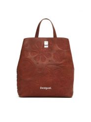 Desigual Plecak Dejavu Sumy Mini 25SAKP02 Brązowy. Brązowe plecaki Desigual, bez wzorów, ze skóry. Za 179.99 zł.