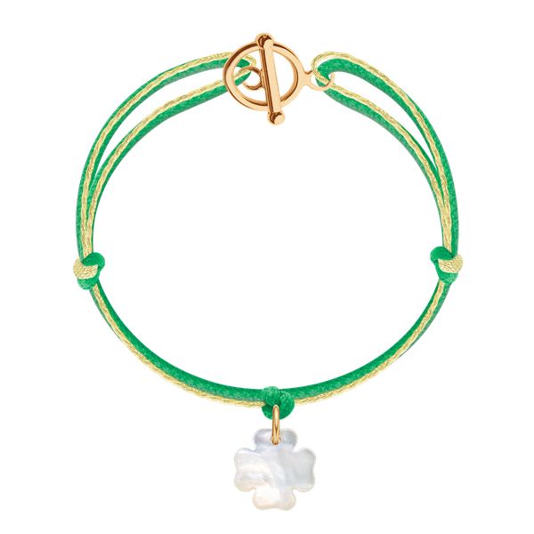 Bransoletka Blossom. Zielone bransoletki Lilou, z perłą, pozłacane. Za 207.00 zł.