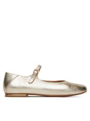 Lasocki Baleriny RST-ARABELLA-01 Złoty. Żółte baleriny Lasocki, bez wzorów, ze skóry, bez obcasa. Za 169.99 zł.