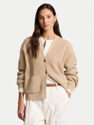 Polo Ralph Lauren Kardigan 211944515001 Beżowy Relaxed Fit. Brązowe kardigany Polo Ralph Lauren, xl, bez wzorów, z wełny. Za 659.99 zł.