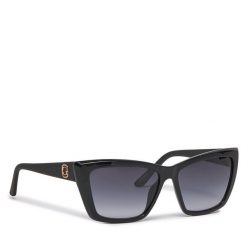 Okulary przeciwsłoneczne Guess. Czarne okulary przeciwsłoneczne Guess, z aplikacjami. Za 299.99 zł.
