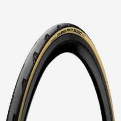 Opona szosowa Continental Grand Prix 5000 700x28 miękkie stopki. Brązowe skarpety CONTINENTAL, bez wzorów. Za 219.99 zł.