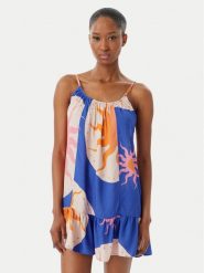 Maaji Sukienka letnia Magnolia PT1730CSD017 Niebieski Regular Fit. Niebieskie sukienki Maaji, na lato, m, bez wzorów, z wiskozy, bez kołnierzyka, bez ramiączek. Za 339.99 zł.