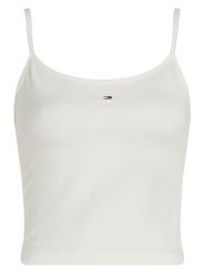 TOMMY JEANS Topy (2 szt.) w kolorze białym i błękitnym rozmiar: XL. Białe topy Tommy Jeans, xl, bez wzorów, z jeansu, bez kołnierzyka, bez ramiączek. Za 137.95 zł.