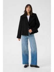 Kaffe Trencz w kolorze czarnym rozmiar: 38. Czarne płaszcze Kaffe, bez wzorów, bez kaptura. Za 260.99 zł.