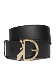 Patrizia Pepe Pasek na talię 8W0009/L048-K103 Czarny. Czarne paski Patrizia Pepe, bez wzorów, ze skóry. Za 319.99 zł.