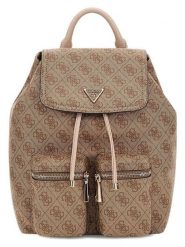Guess Plecak w kolorze jasnobrązowym - 21 x 30 x 12 cm rozmiar: onesize. Brązowe plecaki Guess, z aplikacjami, z materiału. Za 404.99 zł.