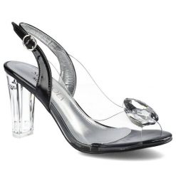 Czarne Sandały Sca'viola Damskie Buty Na Obcasie. Czarne sandały Sca'viola, bez wzorów, glamour, bez obcasa, na obcasie, bez zapięcia. Za 349.00 zł.