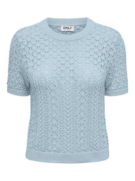 ONLY Sweter w kolorze błękitnym rozmiar: S. Niebieskie swetry Only, s, bez wzorów, bez ramiączek. Za 80.14 zł.