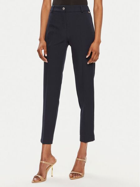 Maryley Spodnie materiałowe 24EB52Z/M23/43BL Granatowy Regular Fit. Niebieskie spodnie materiałowe Maryley, m, bez wzorów, z materiału. Za 119.99 zł.