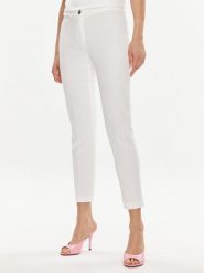 Rinascimento Spodnie materiałowe CFC0118248003 Biały Regular Fit. Białe spodnie materiałowe Rinascimento, m, bez wzorów, z materiału. Za 179.99 zł.
