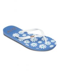 Sandały dla Kobiety NEW VIVA PRINTED Niebieski. Niebieskie sandały Roxy, bez wzorów, z gumy, bez obcasa, bez zapięcia. Za 84.99 zł.