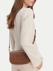 GINO ROSSI Torebka C-KY191 Brązowy. Brązowe torebki klasyczne Gino Rossi, bez wzorów, z materiału, bez dodatków. Za 179.99 zł.