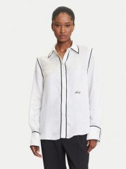 KARL LAGERFELD Koszula A3W11012 Biały Regular Fit. Białe koszule KARL LAGERFELD, bez wzorów, z wiskozy, bez kołnierzyka, bez ramiączek. Za 999.99 zł.